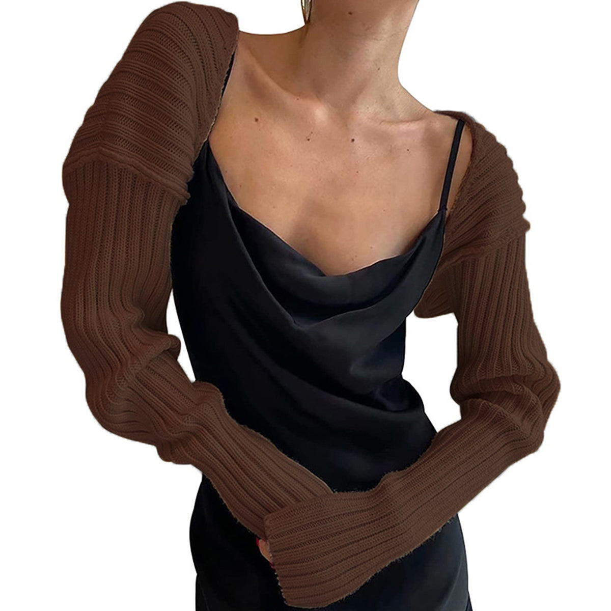 Long Sleeve Knit Bolero - The Goddess Galleries