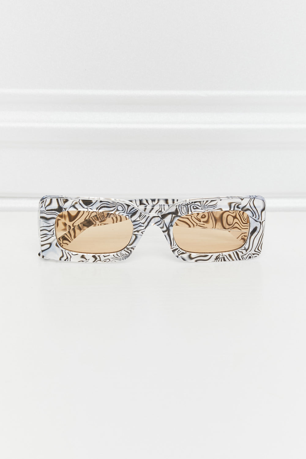 Tortoiseshell Rectangle Polycarbonate Sunglasses - The Goddess Galleries