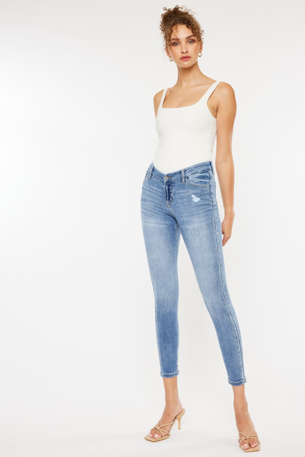 Kancan High Waist Cat's Whiskers Skinny Jeans - The Goddess Galleries