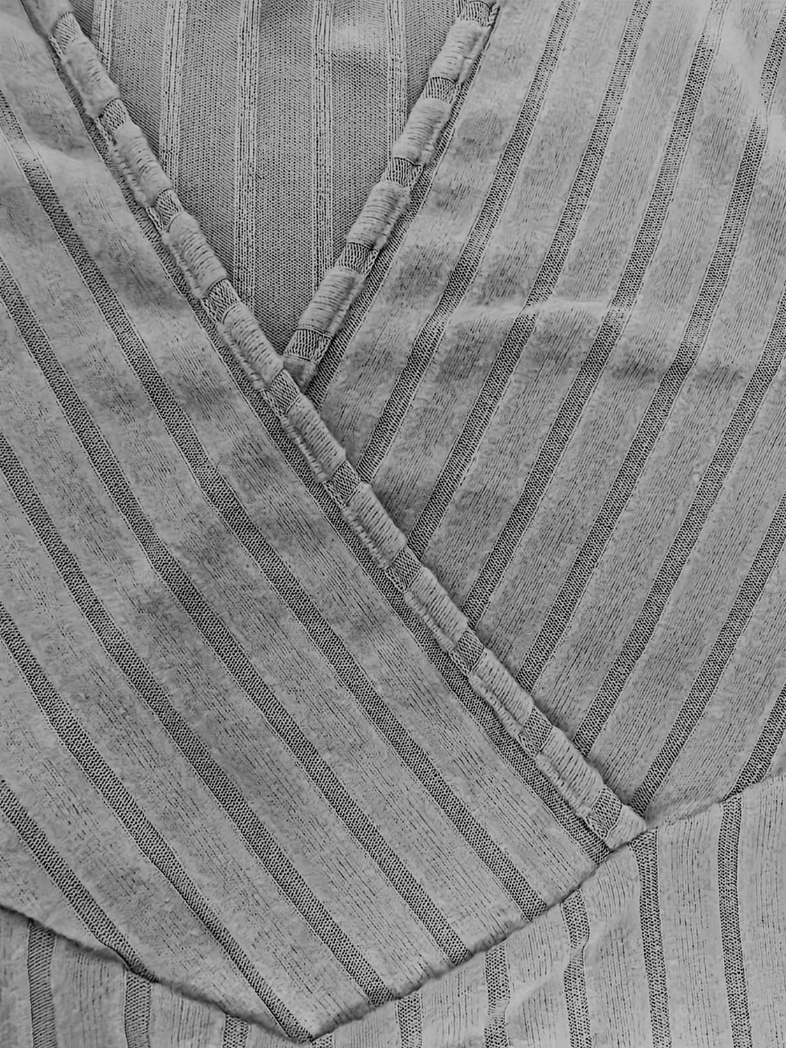 Ribbed Surplice Long Sleeve T-Shirt - The Goddess Galleries