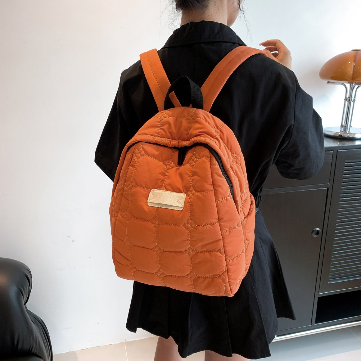 Quilted Polyester Backpack Bag - The Goddess Galleries