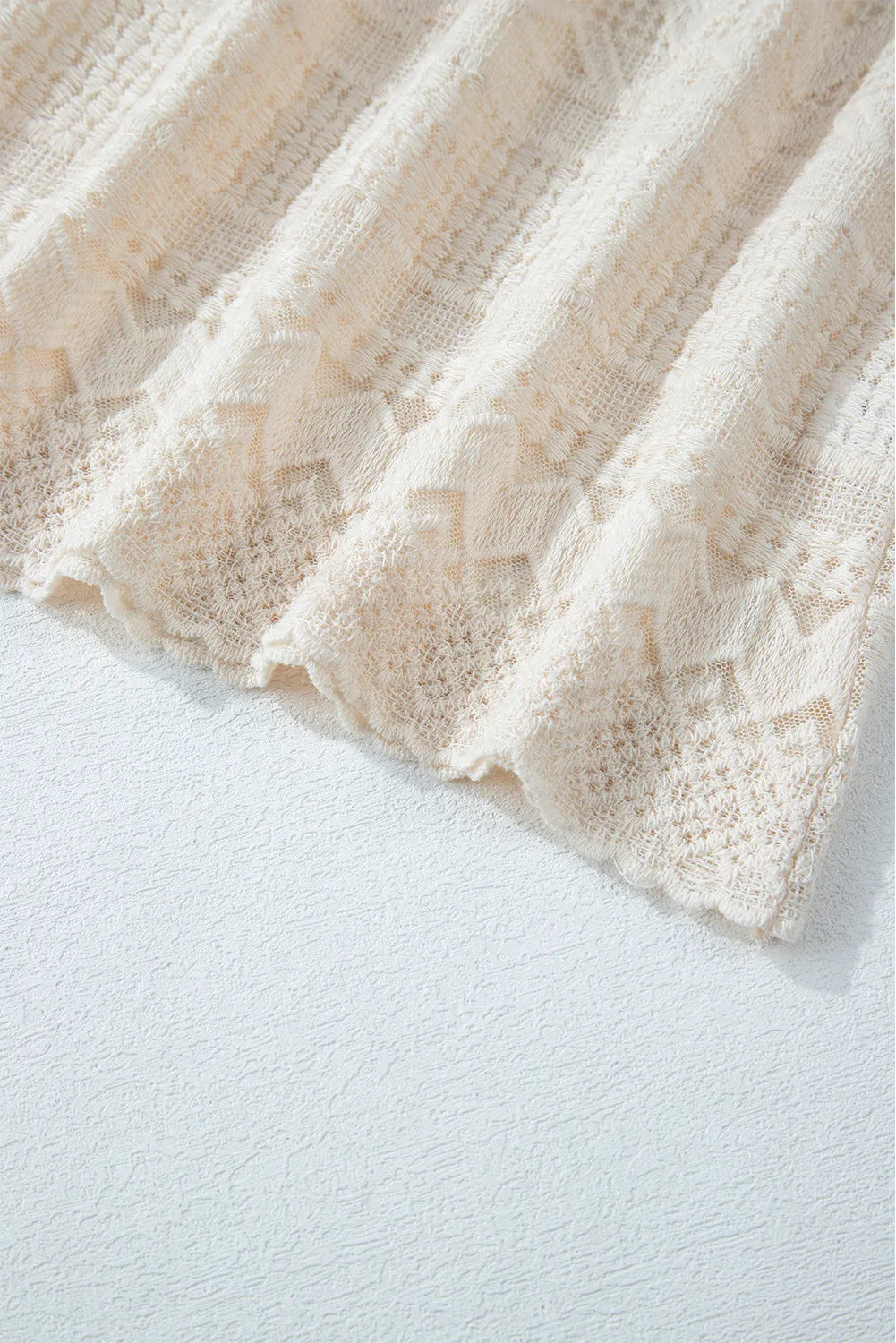 Lace Round Neck Long Sleeve Blouse - The Goddess Galleries
