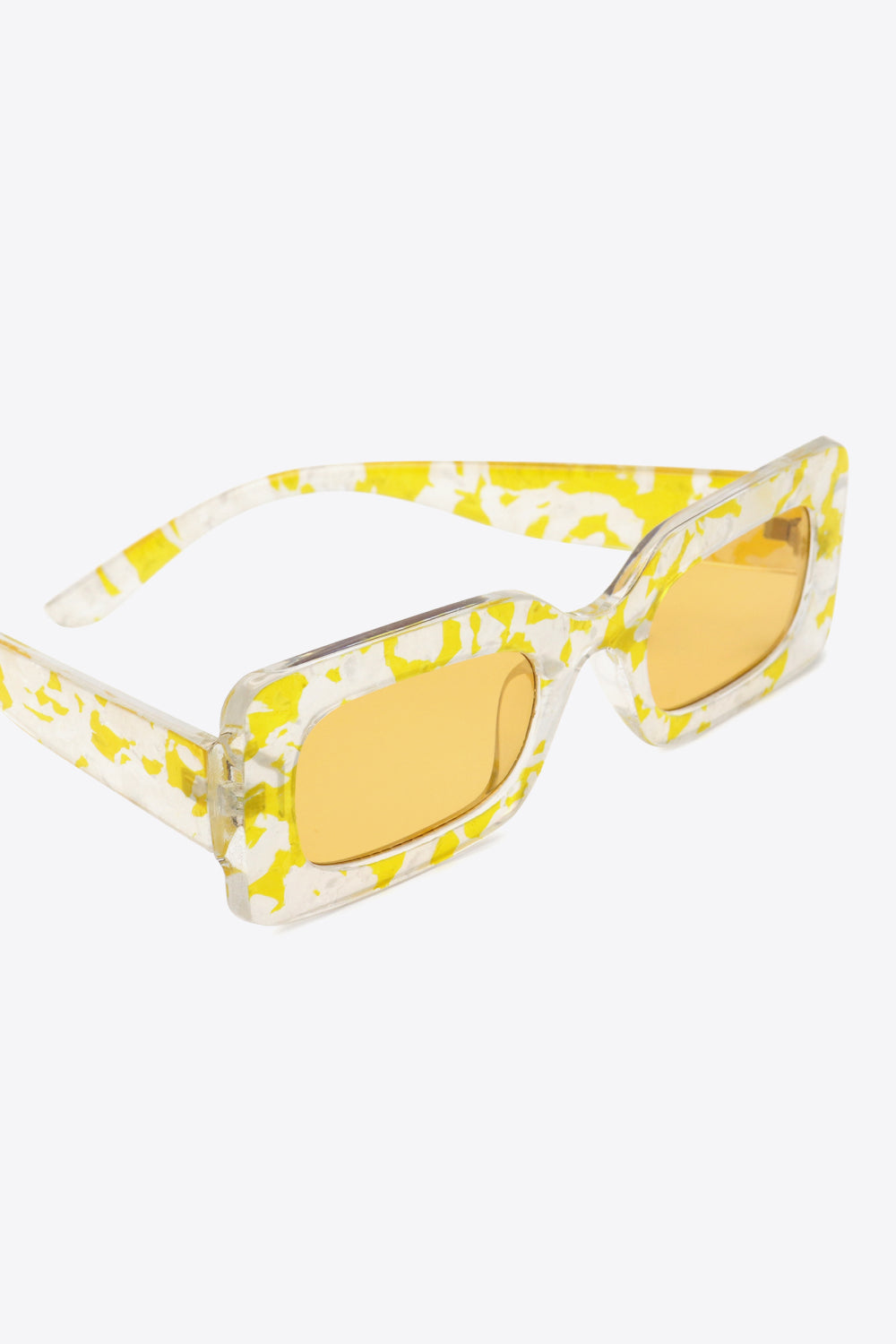 Tortoiseshell Rectangle Polycarbonate Sunglasses - The Goddess Galleries