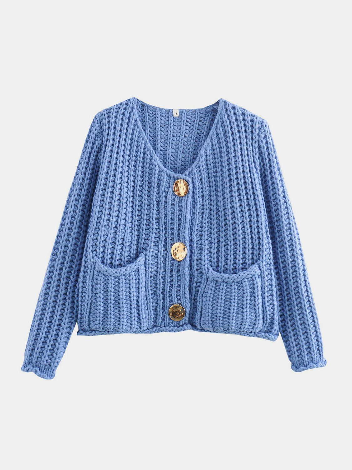 Button Down Long Sleeve Cardigan - The Goddess Galleries