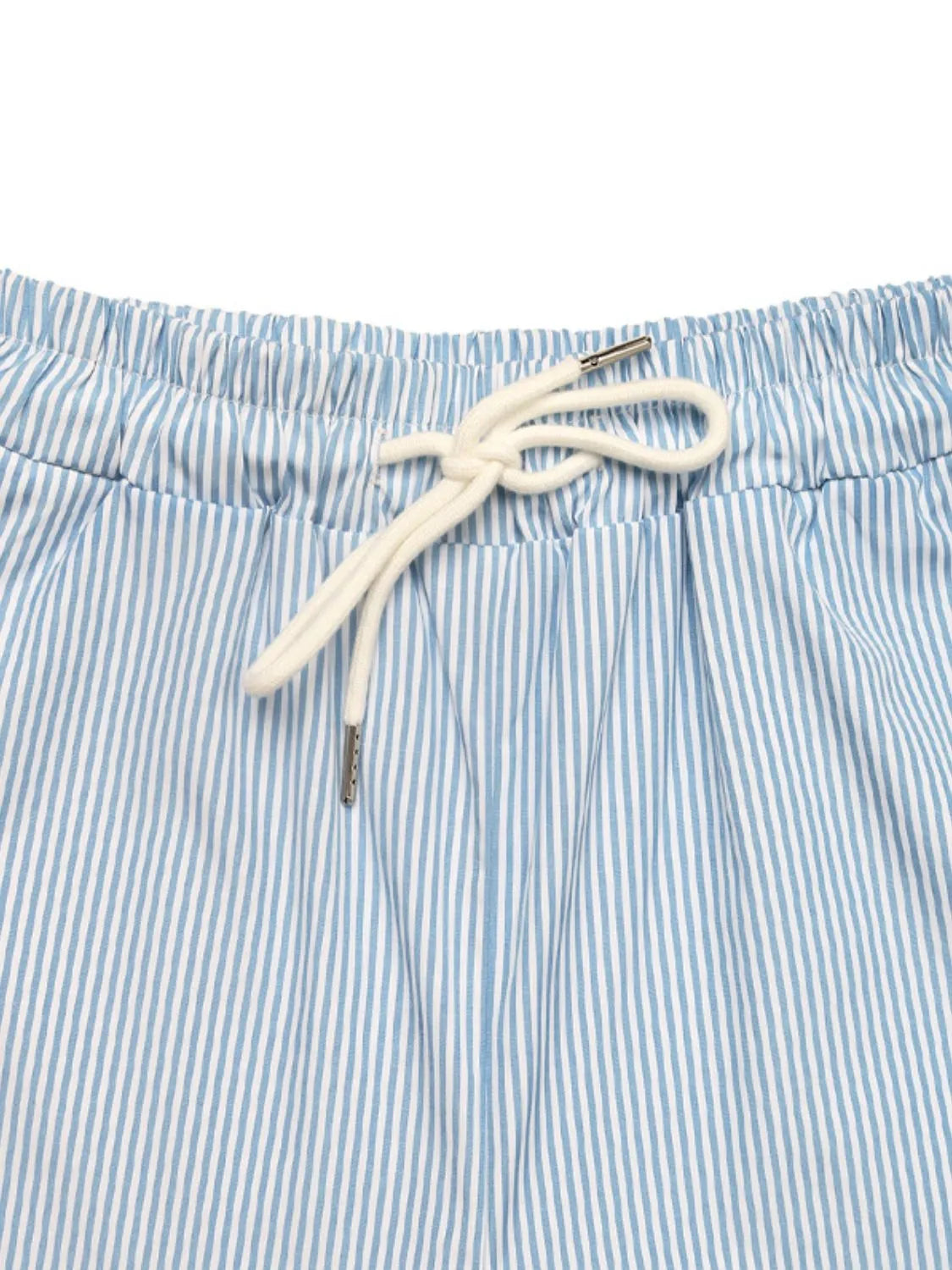 Drawstring Striped Wide Leg Cargo Pants - The Goddess Galleries