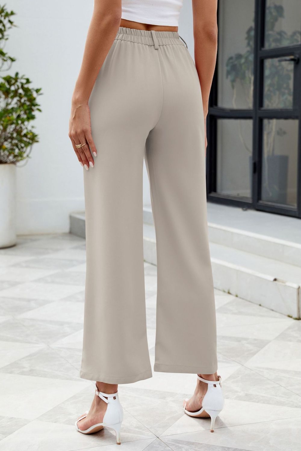 Pocketed High Waist Pants - The Goddess Galleries