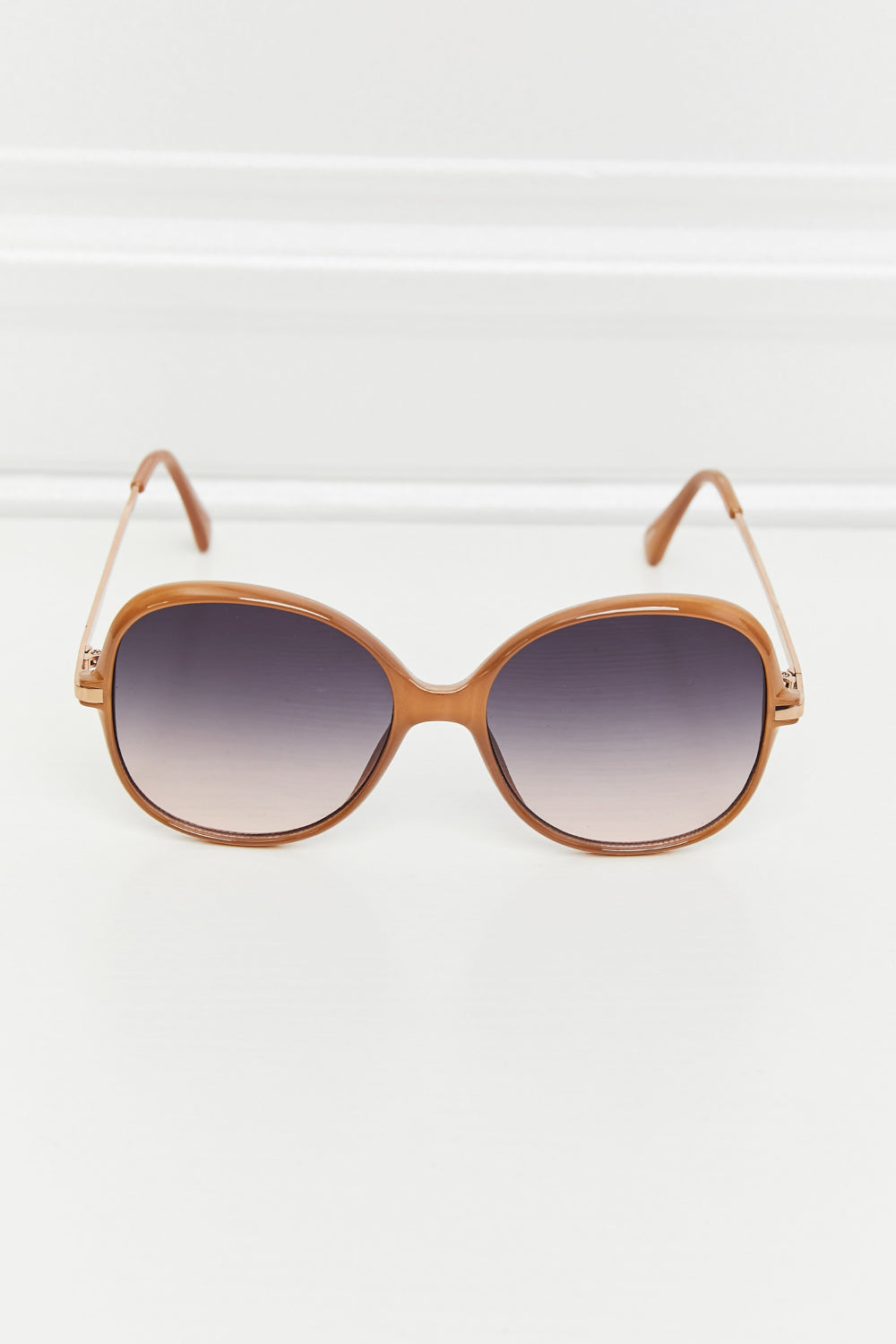Metal-Plastic Hybrid Full Rim Sunglasses - The Goddess Galleries