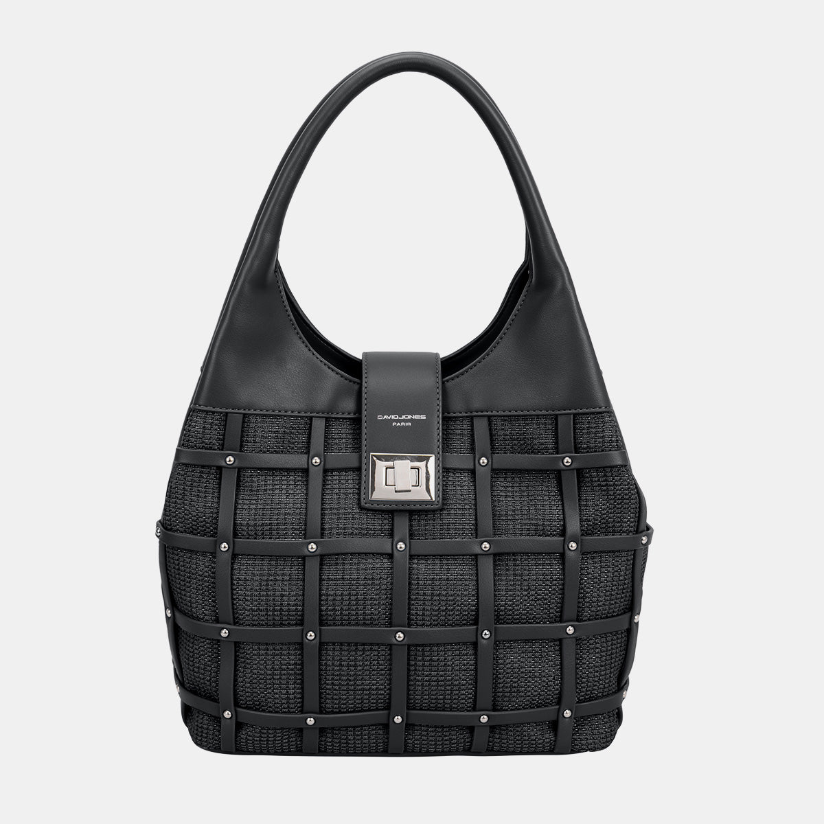 David Jones Rivet Decor Handbag - The Goddess Galleries