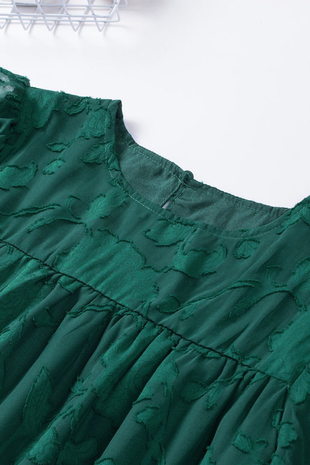 Round Neck Puff Sleeve Blouse - The Goddess Galleries
