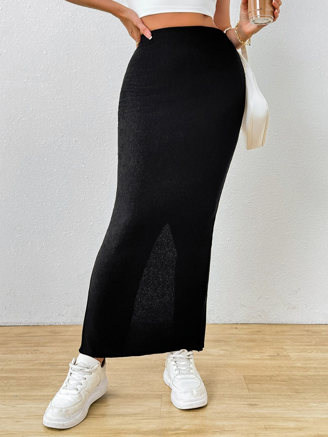 Slit Maxi Wrap Skirt - The Goddess Galleries