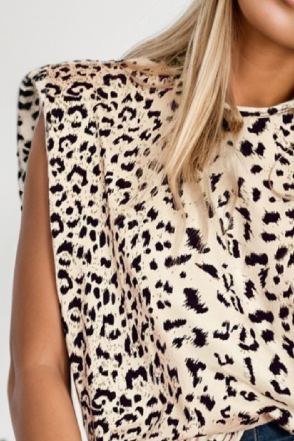 Leopard Round Neck Tank - The Goddess Galleries