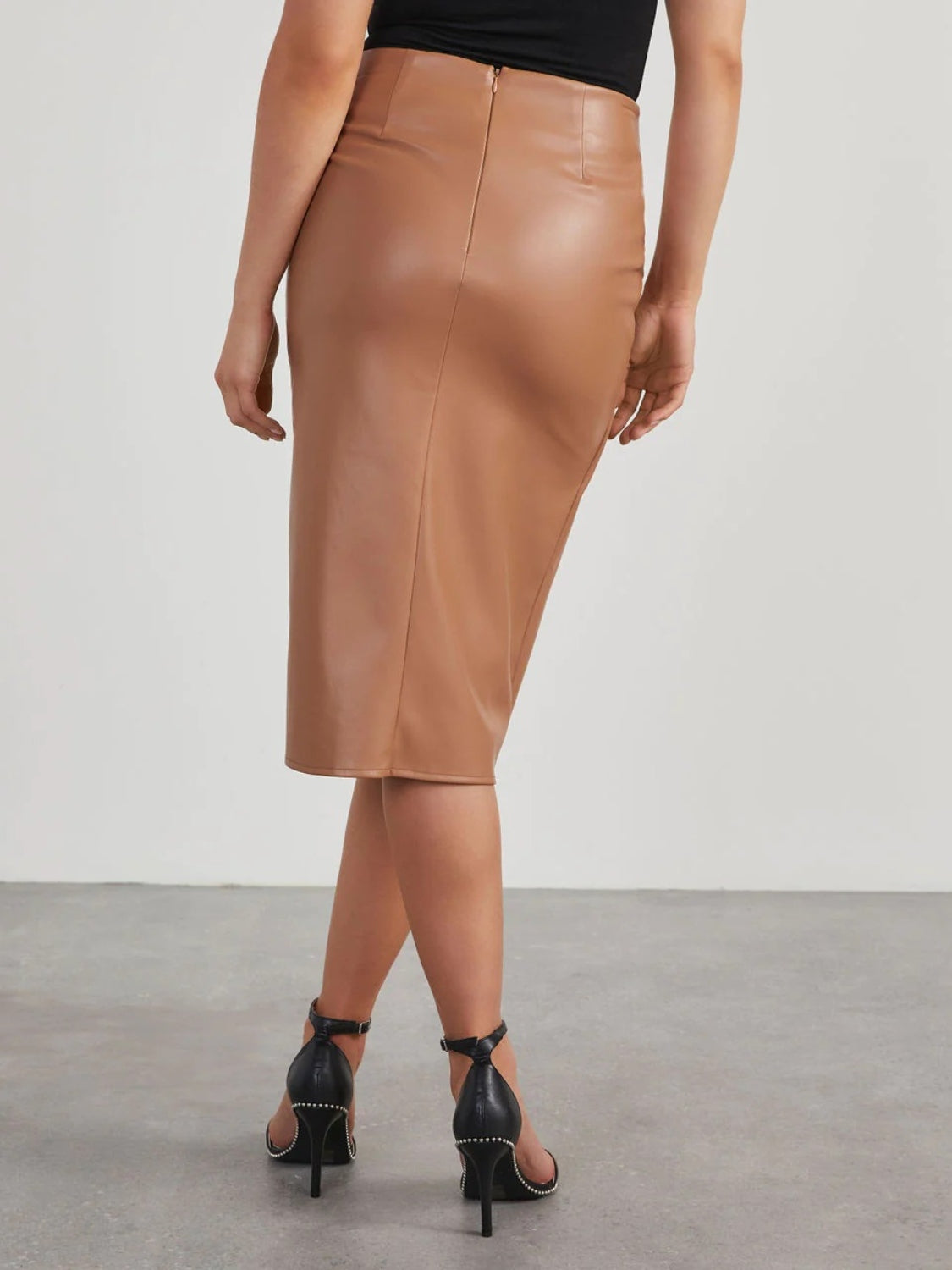 Twist Detail High Waist Skirt - The Goddess Galleries