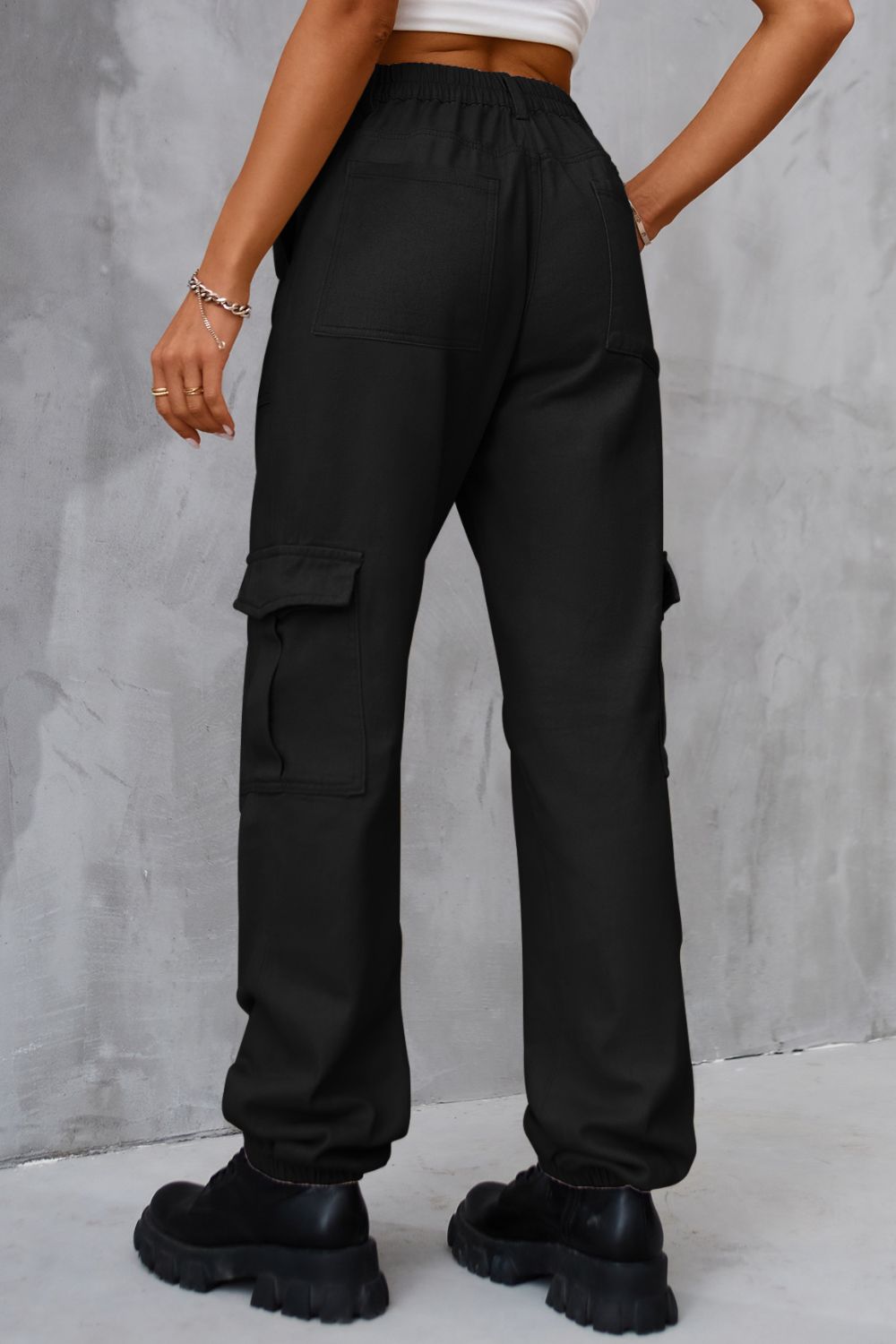 Buttoned High Waist Jeans with Pockets - The Goddess Galleries
