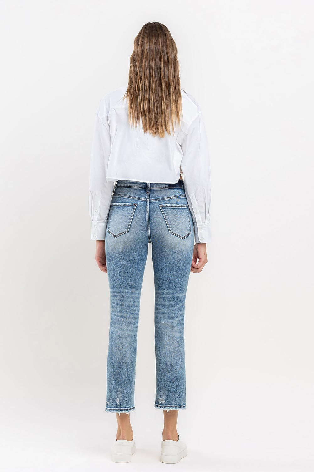 Lovervet Full Size High Rise Slim Straight Jeans - The Goddess Galleries