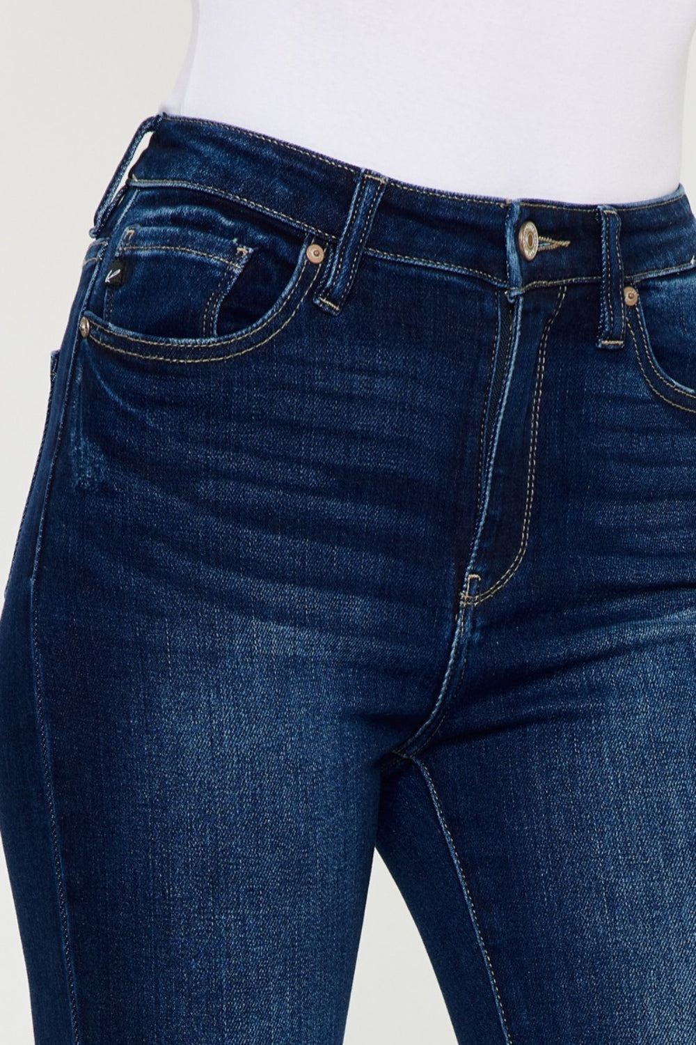 Kancan Full Size High Rise Frayed Ankle Skinny Jeans - The Goddess Galleries