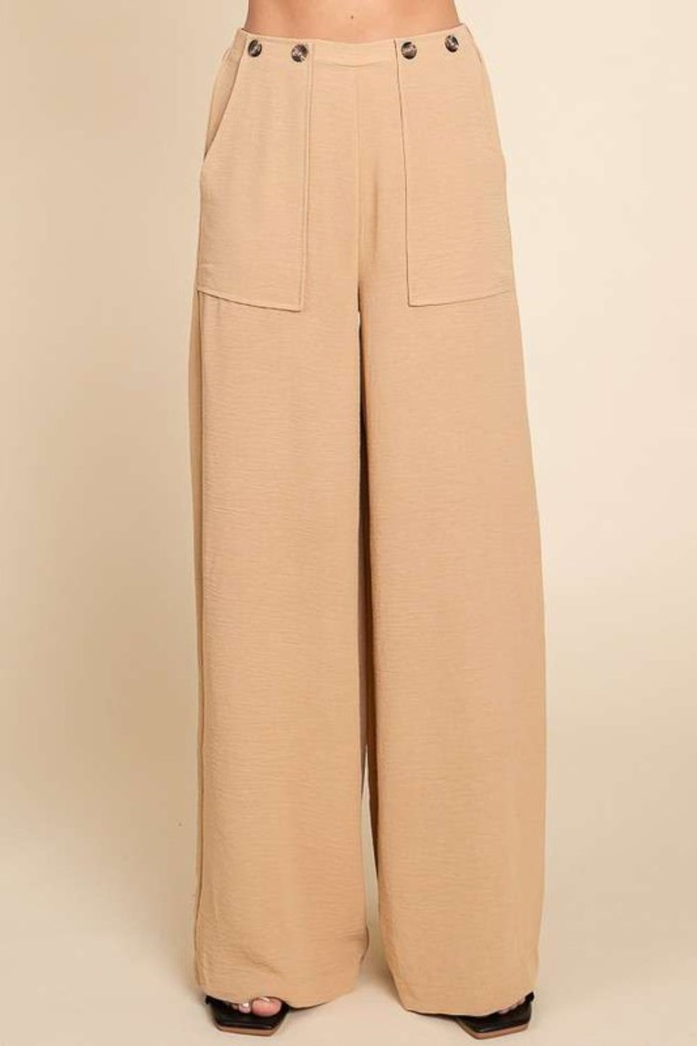 Culture Code Full Size High Waist Wide Leg Cargo Pants - The Goddess Galleries