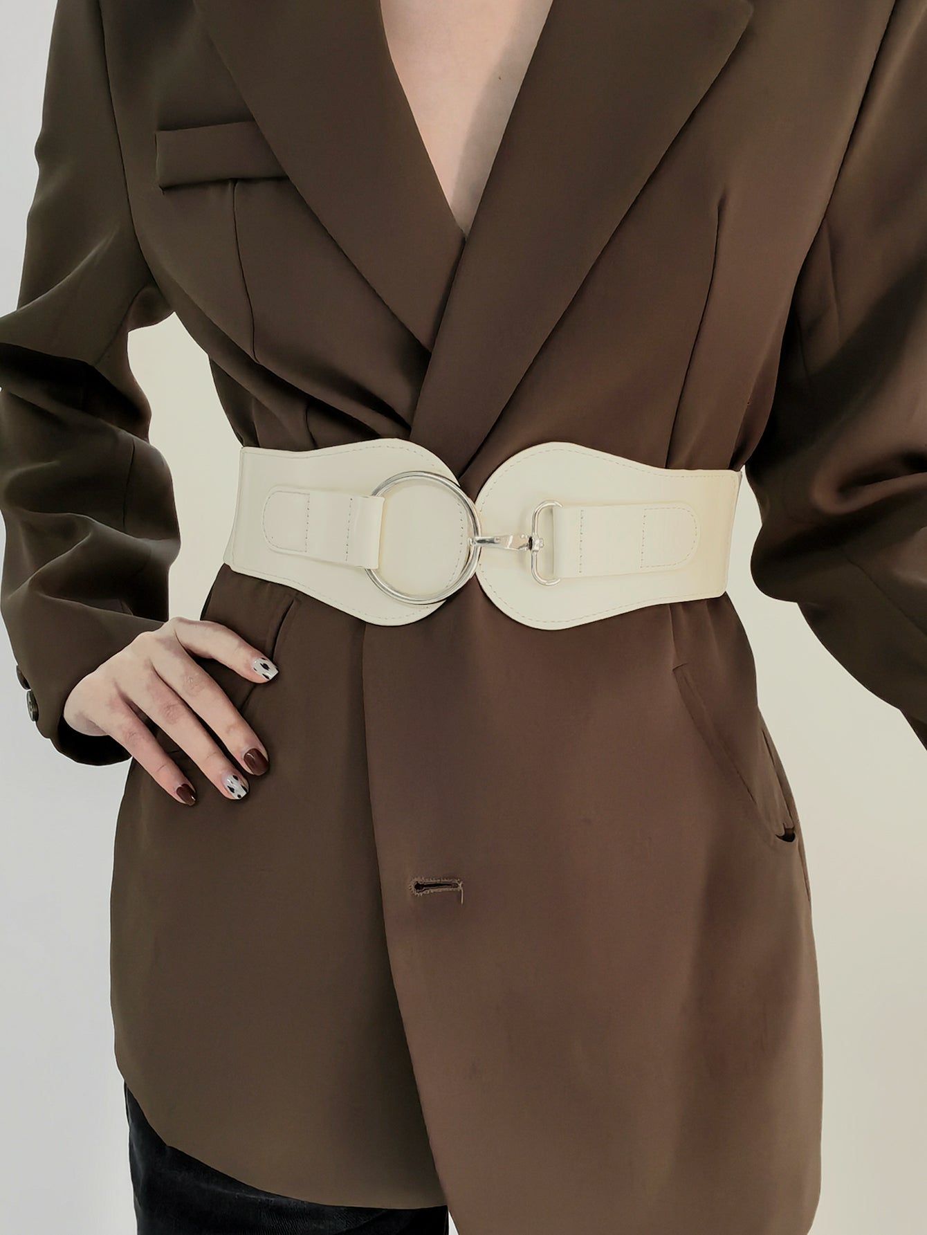 PU Elastic Wide Belt - The Goddess Galleries