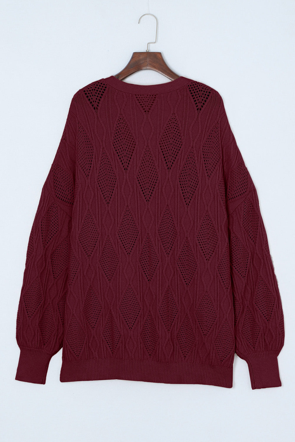 Plus Size Cable-Knit Button Up Sweater - The Goddess Galleries
