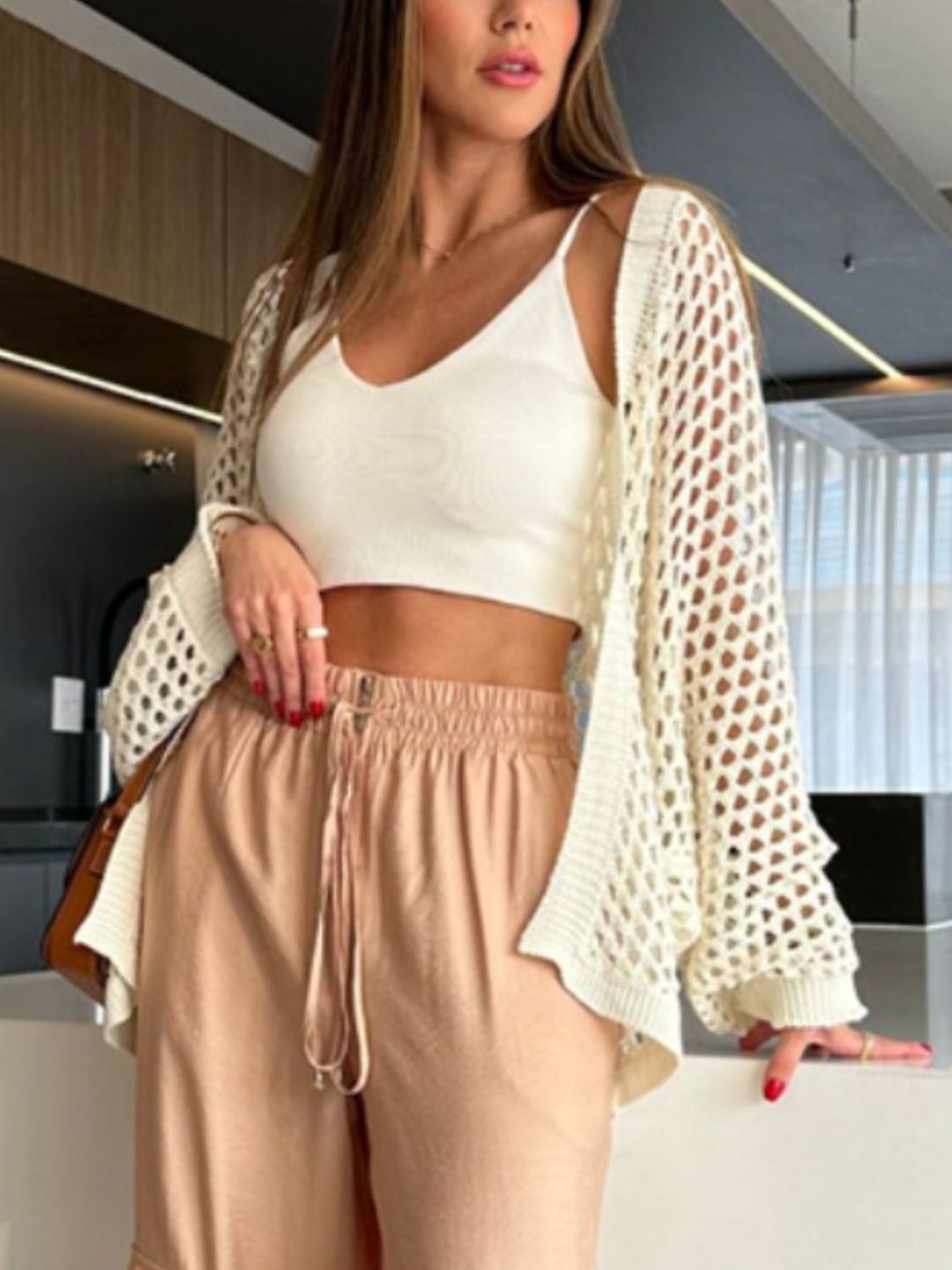 Hollow Out Open Front Cover-Up - The Goddess Galleries