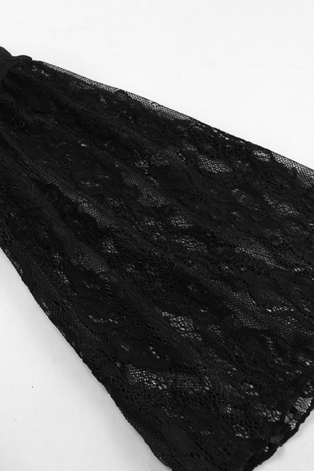Lace Sweetheart Neck Flare Sleeve Mini Dress - The Goddess Galleries