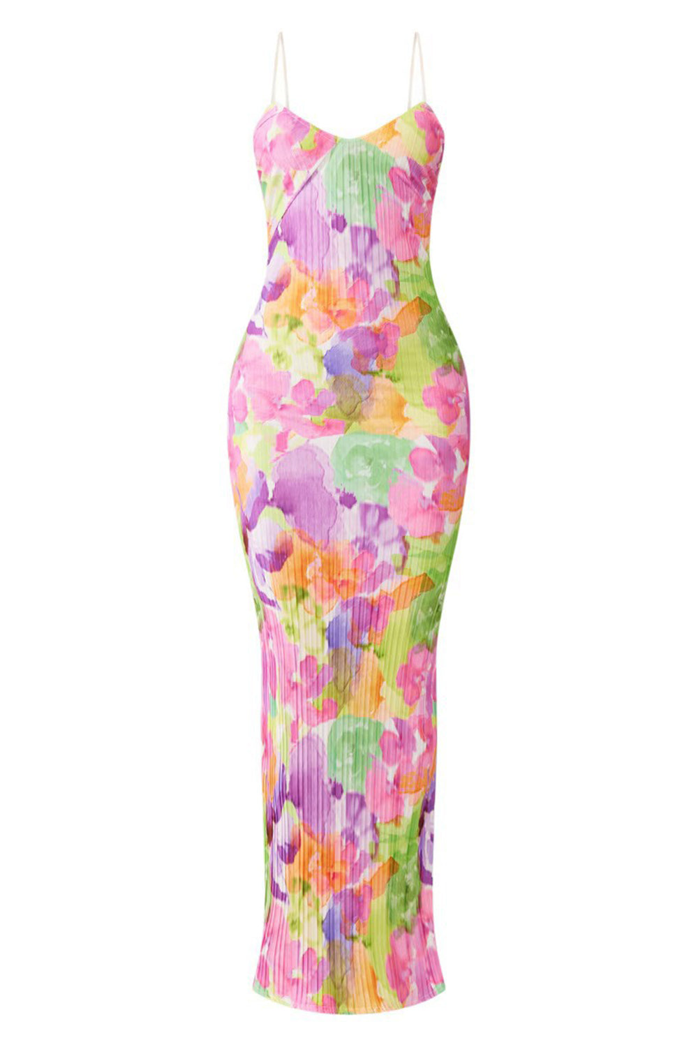 Backless Printed Maxi Cami Dress - The Goddess Galleries