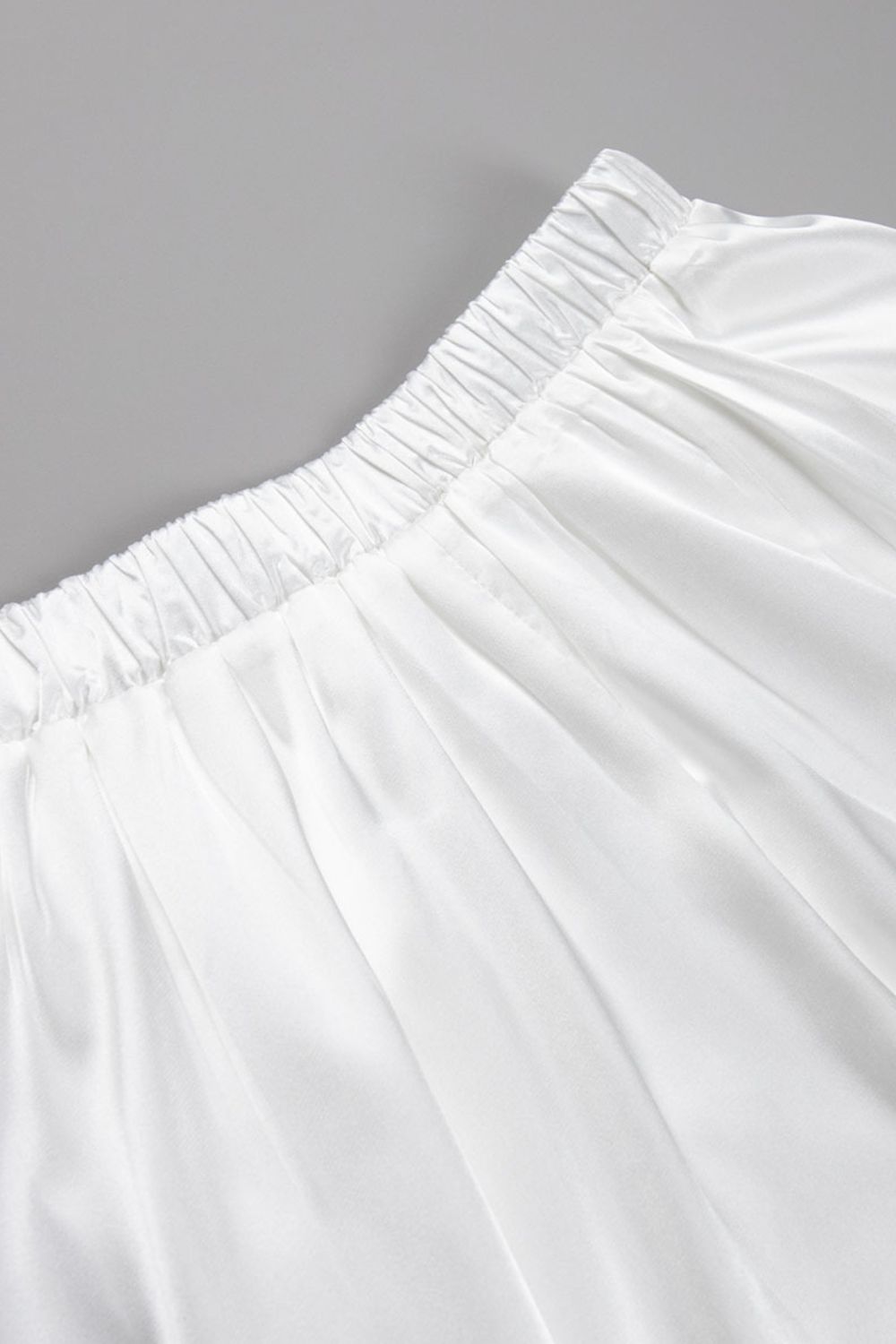 Back Elastic Waist Satin Minx Skirt - The Goddess Galleries