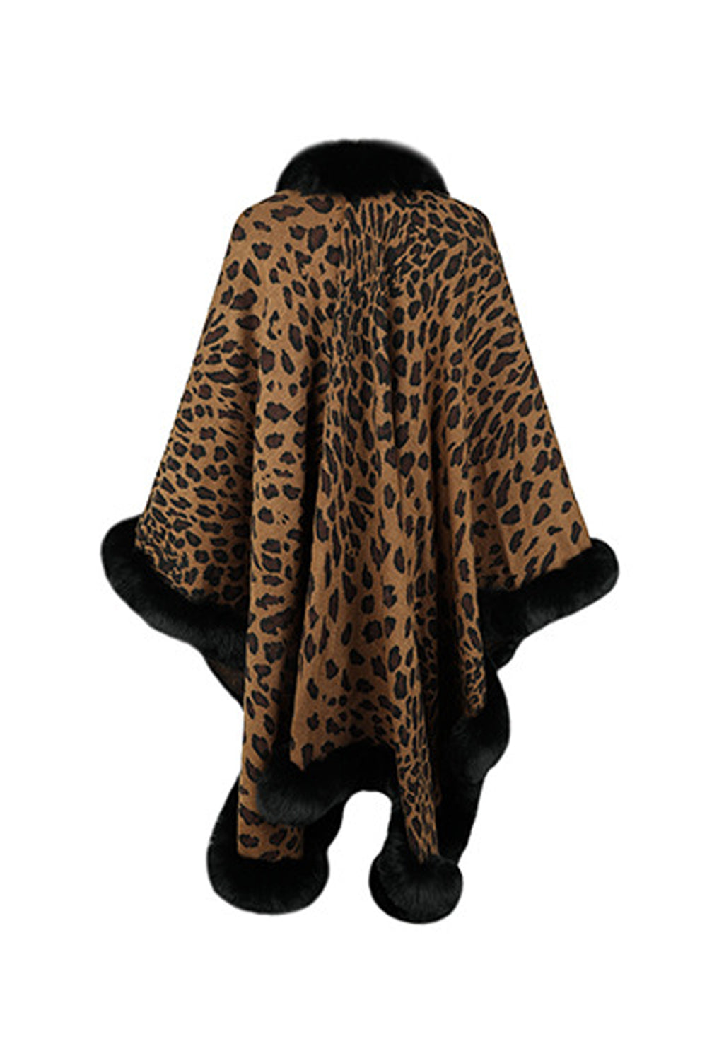 Leopard Open Front Poncho - The Goddess Galleries
