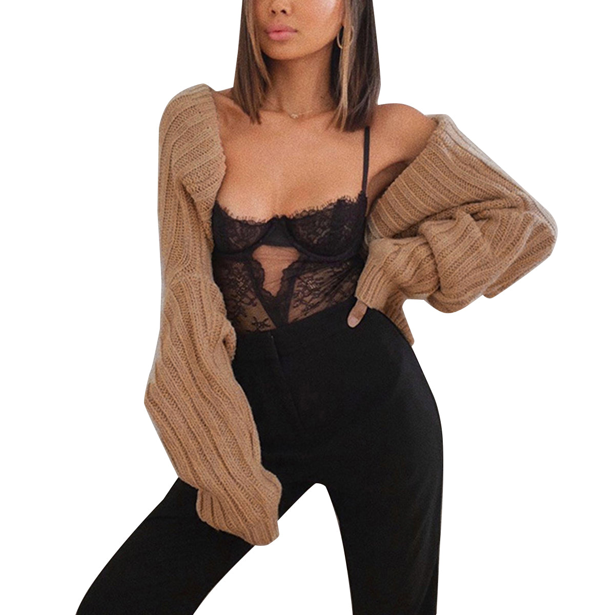 Long Sleeve Knit Bolero - The Goddess Galleries