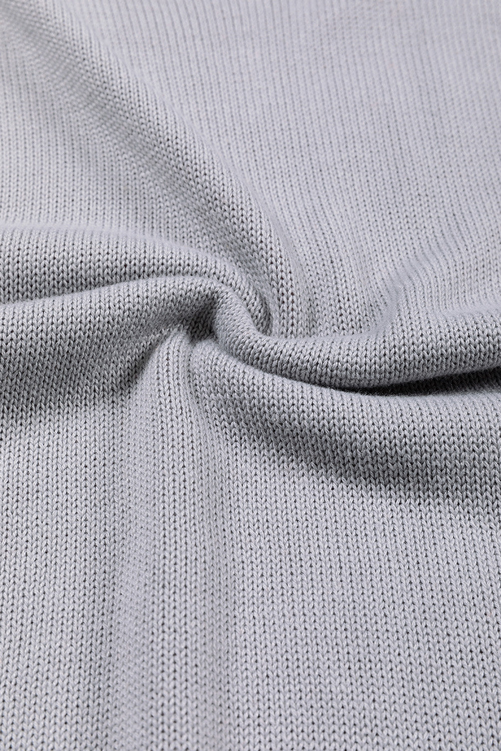Contrast Round Neck Dropped Shoulder Sweater - The Goddess Galleries