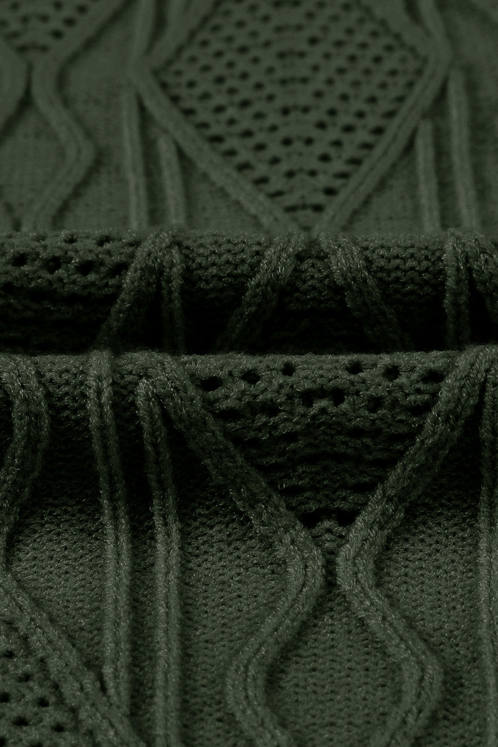 Plus Size Cable-Knit Button Up Sweater - The Goddess Galleries