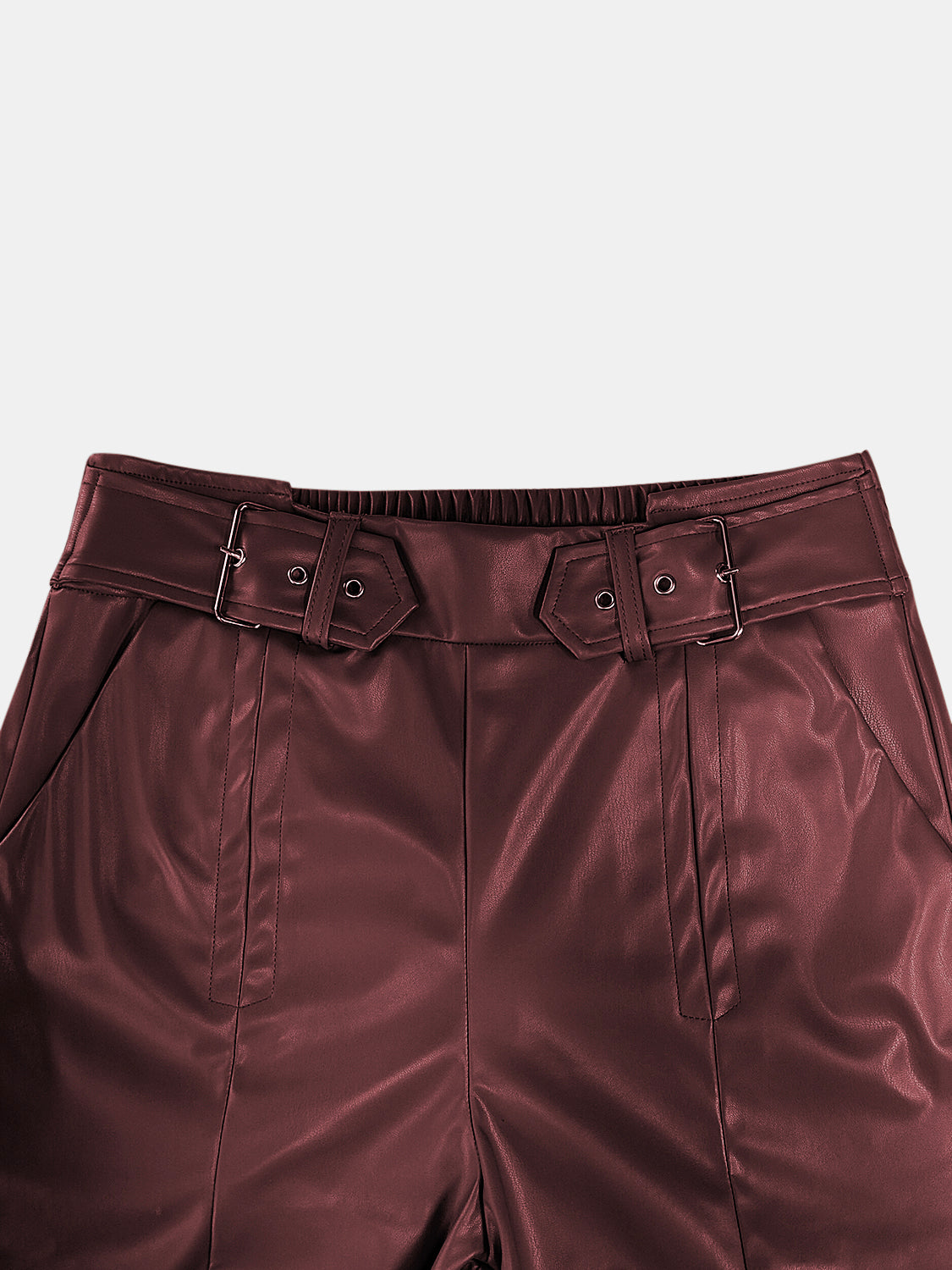 Half Elastic Waist Wide Leg Pants - The Goddess Galleries