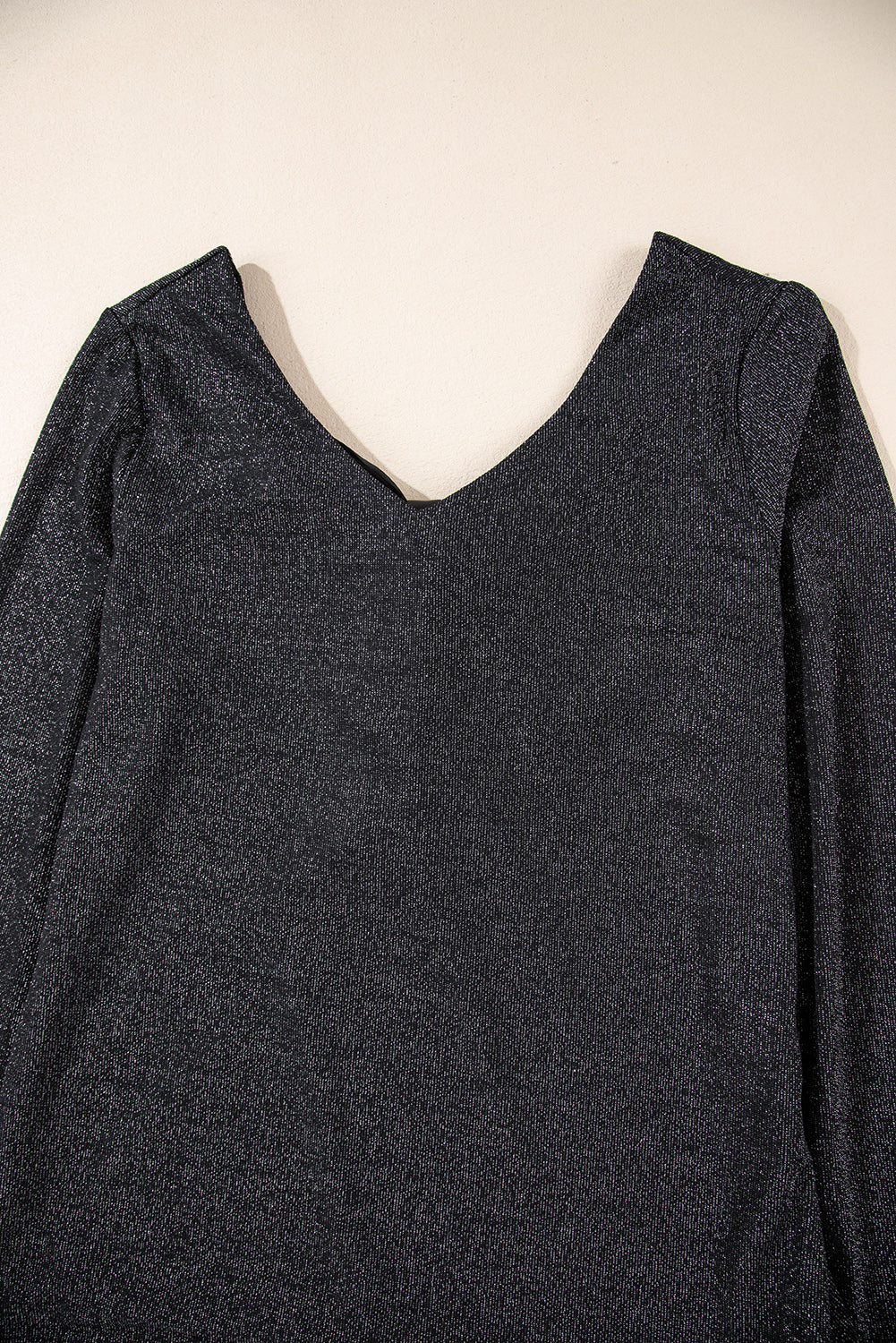 Bowknot V-Neck Long Sleeve Blouse - The Goddess Galleries