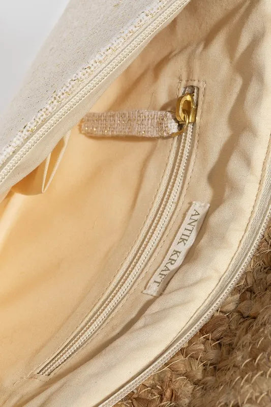 Fame Boho Beaded Eye Pattern Envelope Bag - The Goddess Galleries