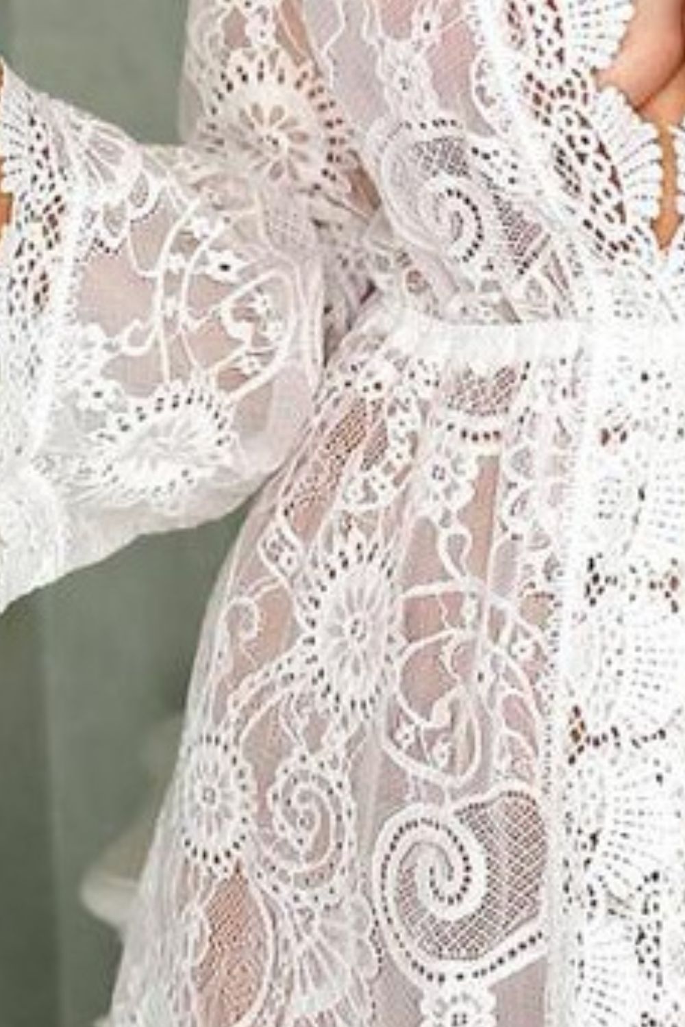 V-Neck Lace Cover-Up Dress - The Goddess Galleries