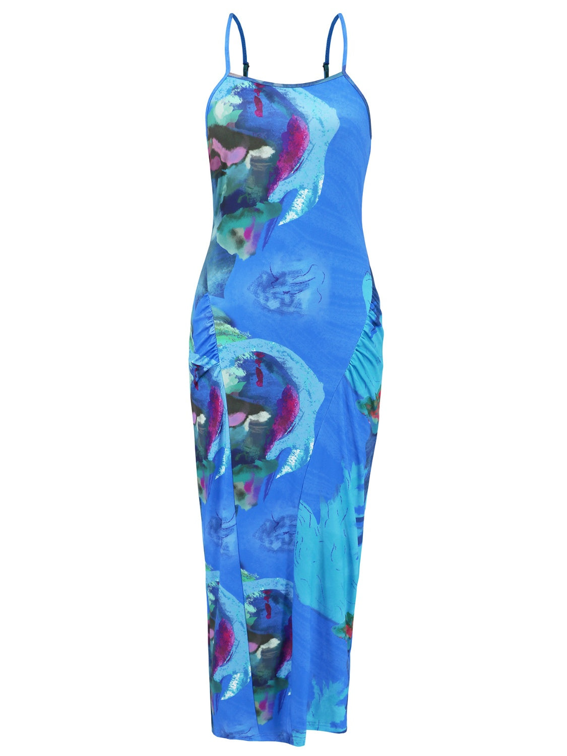 Printed Spaghetti Strap Cami Dress - The Goddess Galleries