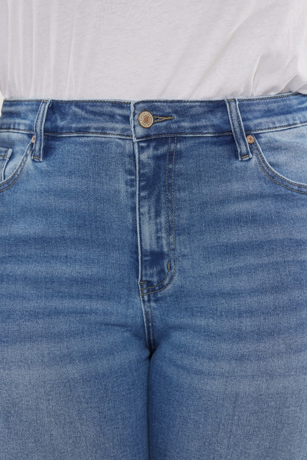 Kancan Full Size Cat's Whiskers High Waist Jeans - The Goddess Galleries