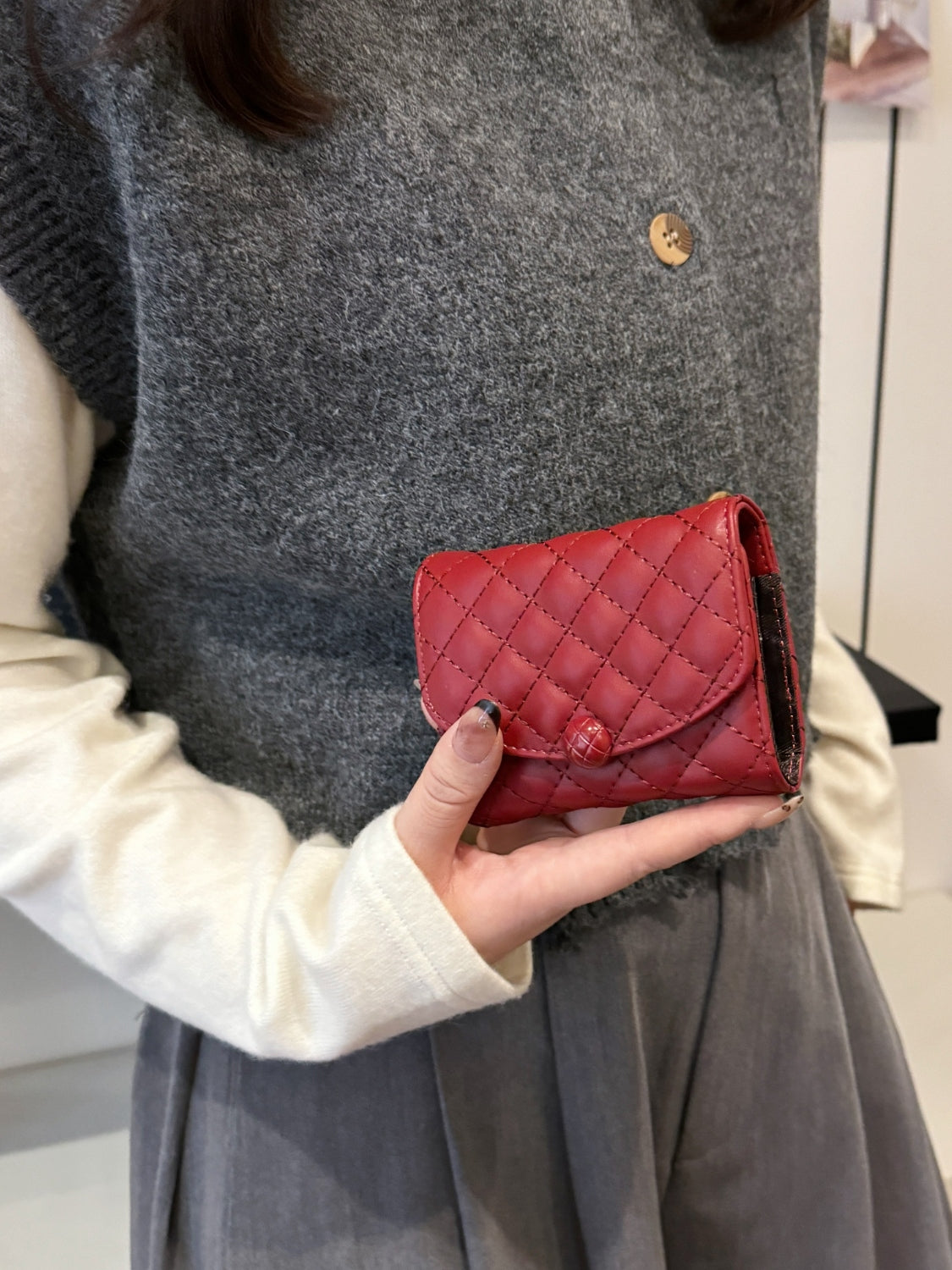 PU Leather Solid Color Wallet - The Goddess Galleries