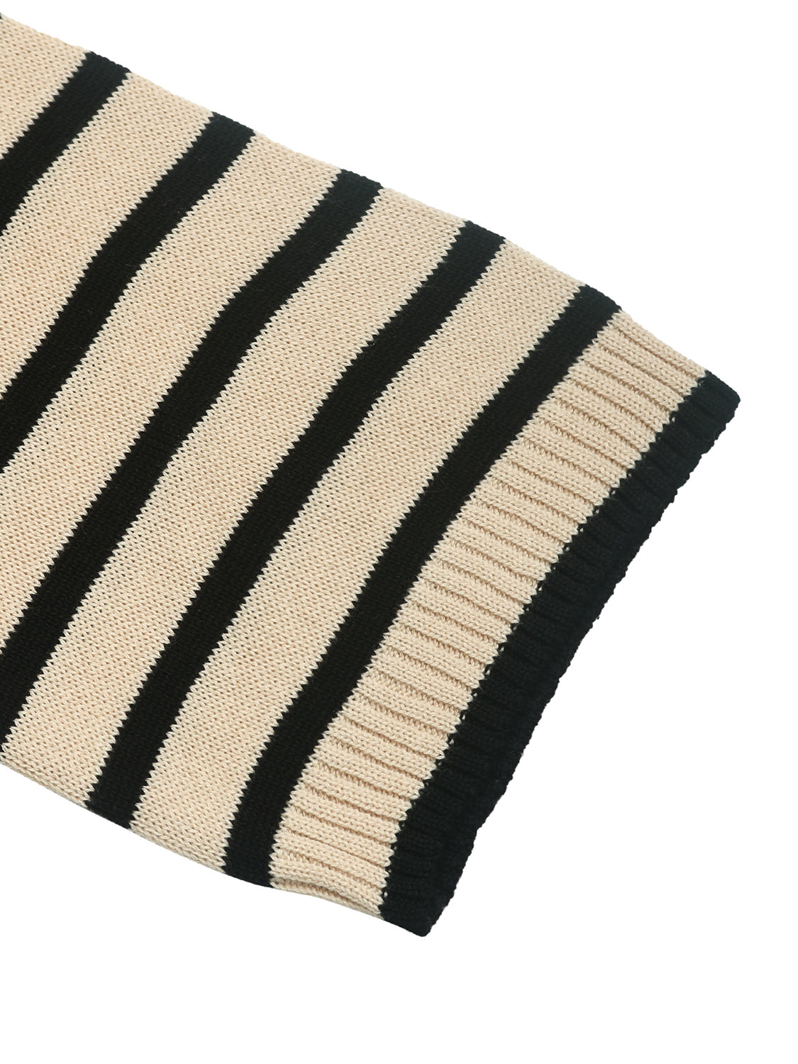 Perfee Striped Round Neck Long Sleeve Knit Top - The Goddess Galleries