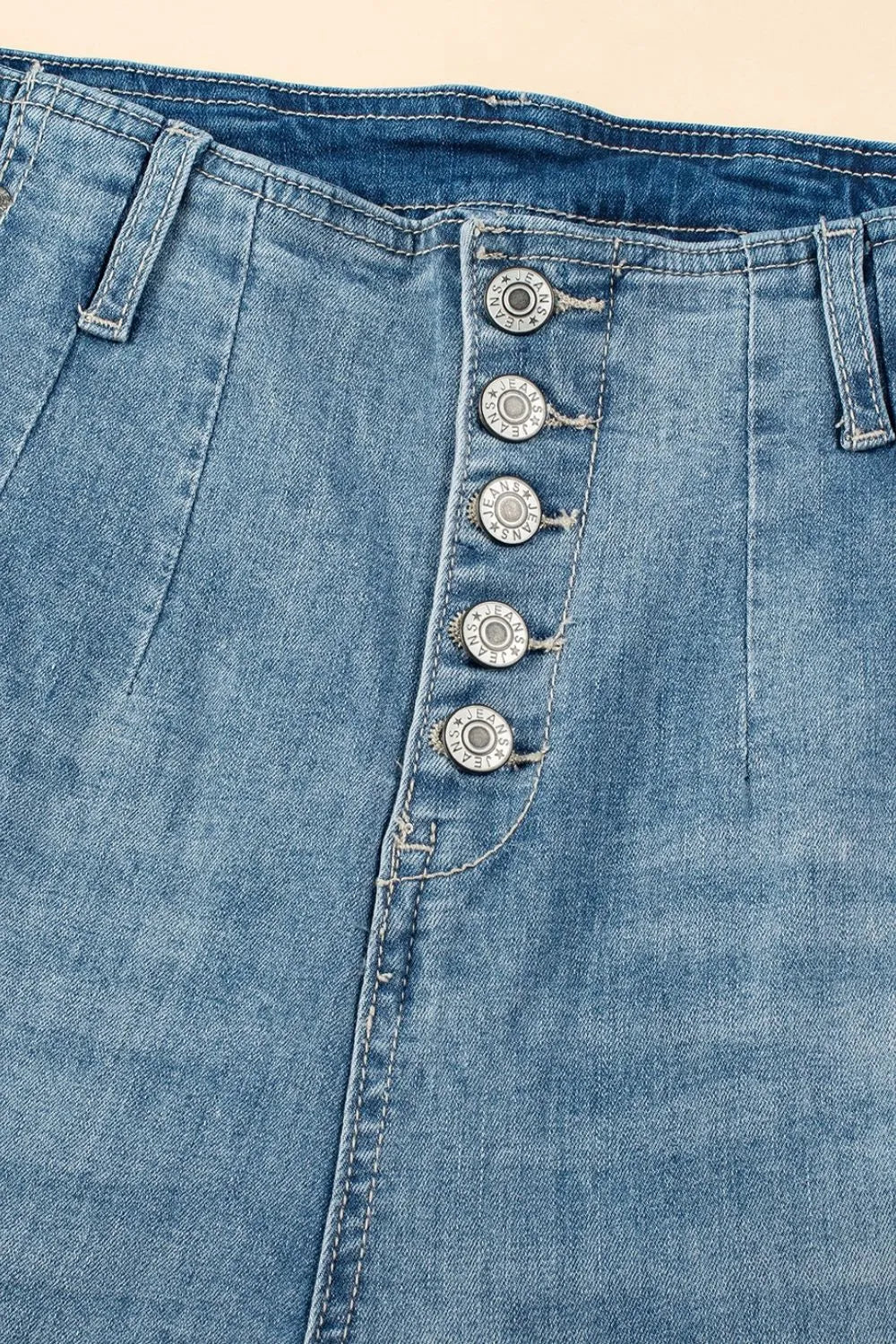 Button Fly High Waist Jeans - The Goddess Galleries