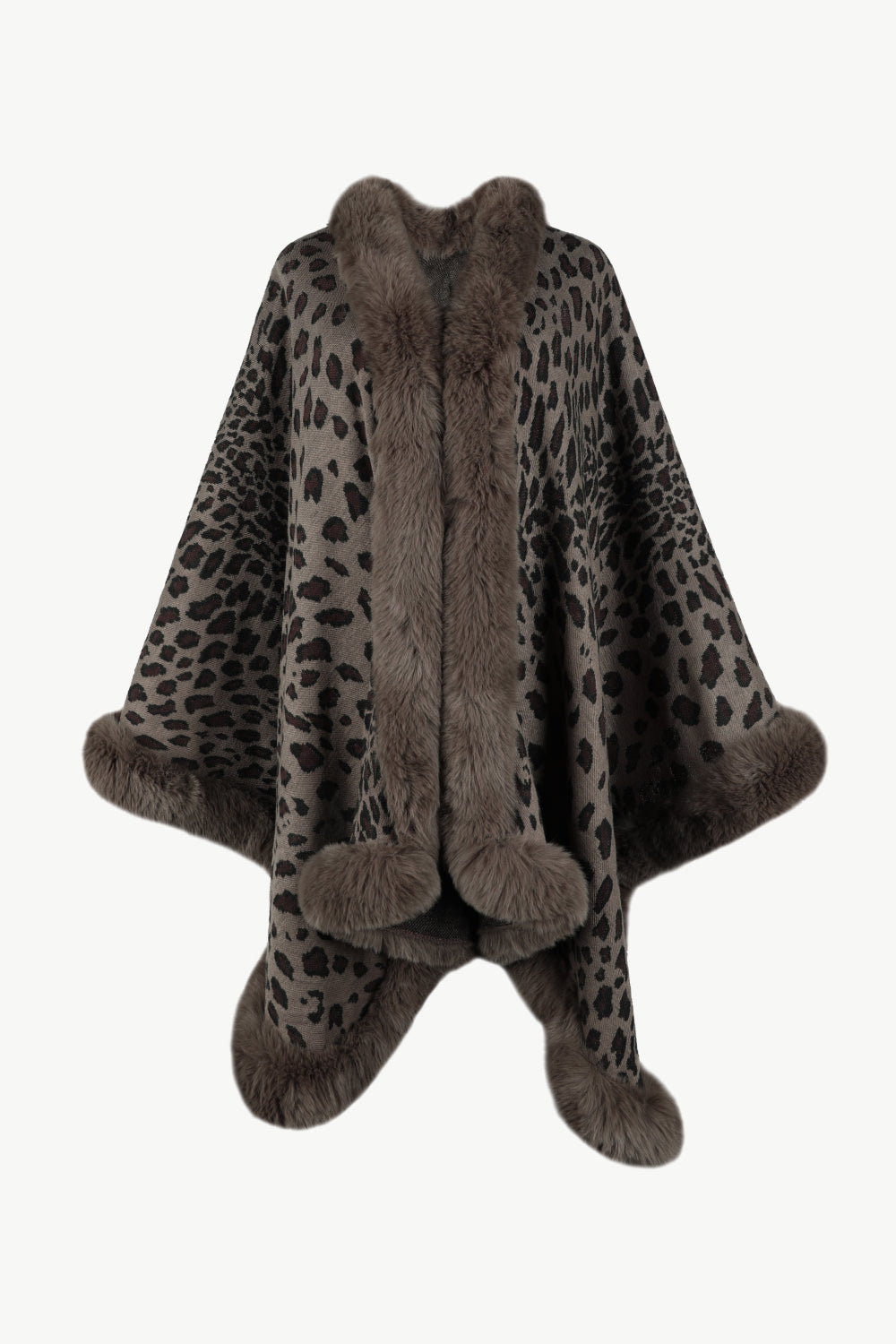 Leopard Open Front Poncho - The Goddess Galleries