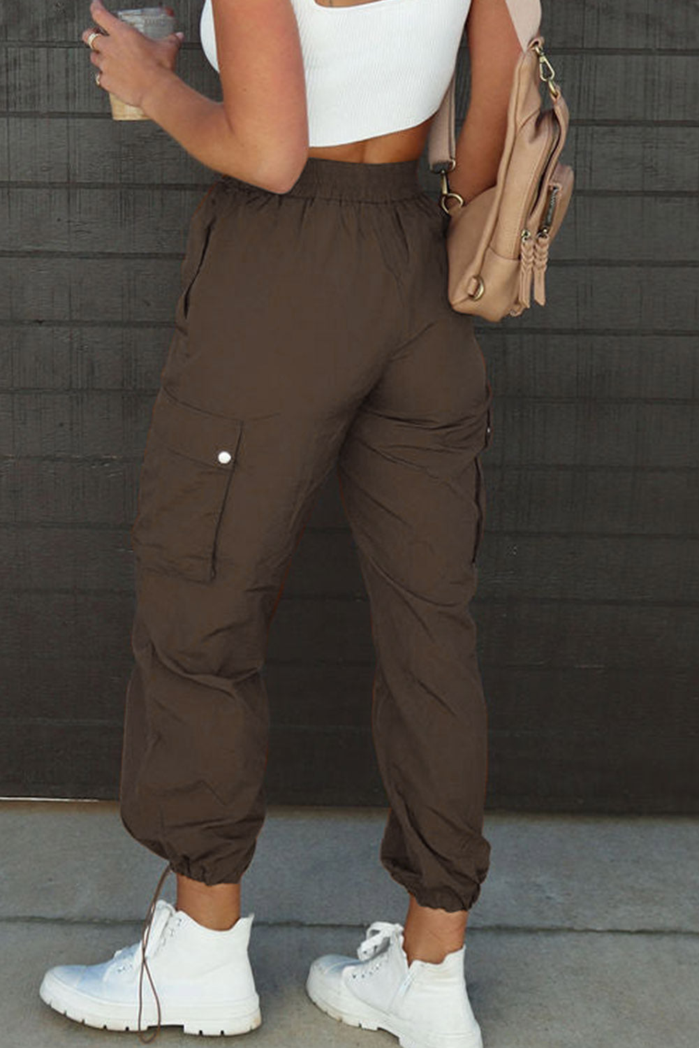 Drawstring Elastic Waist Pants with Pockets - The Goddess Galleries