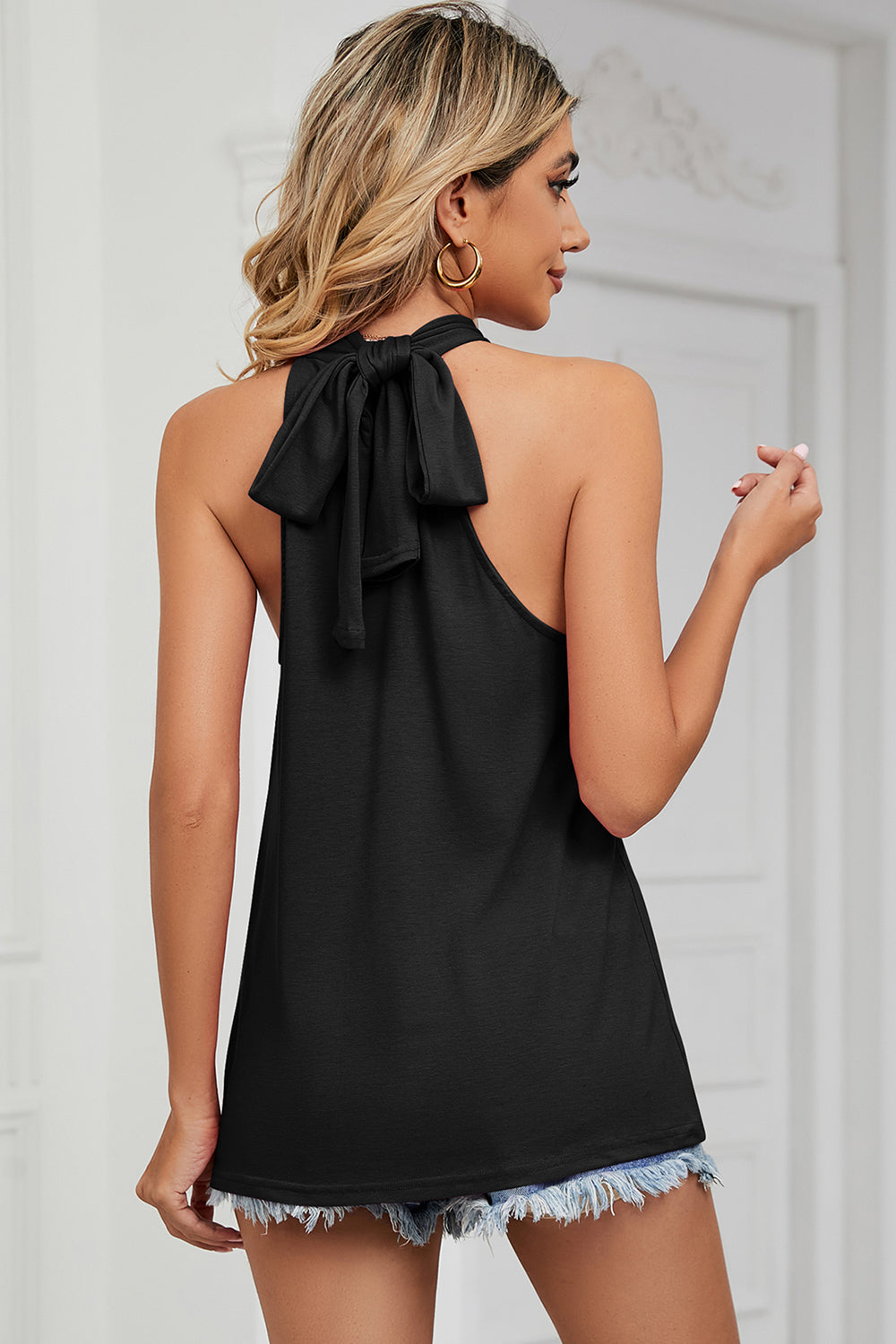 Tied Grecian Neck Tank - The Goddess Galleries