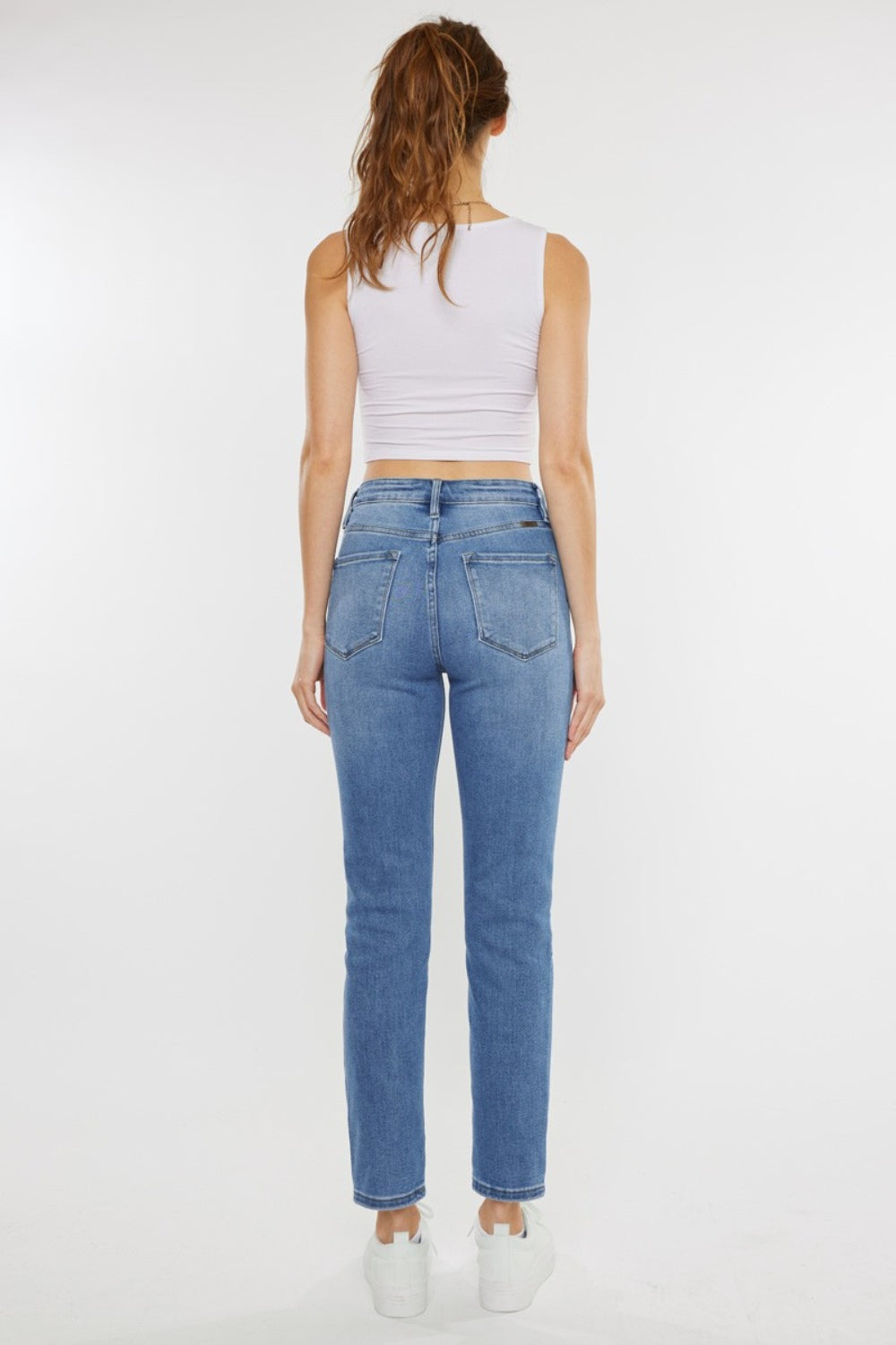 Kancan Full Size Cat's Whiskers High Waist Jeans - The Goddess Galleries