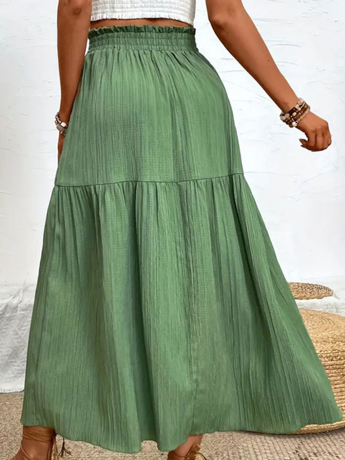 Frill Slit Skirt - The Goddess Galleries