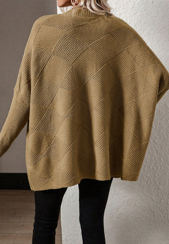 V-Neck Batwing Sleeve Sweater - The Goddess Galleries