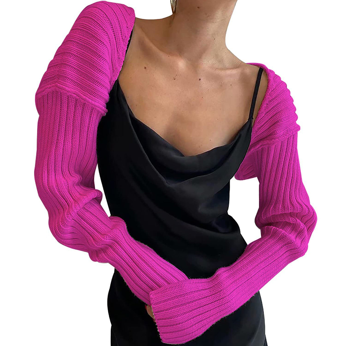 Long Sleeve Knit Bolero - The Goddess Galleries