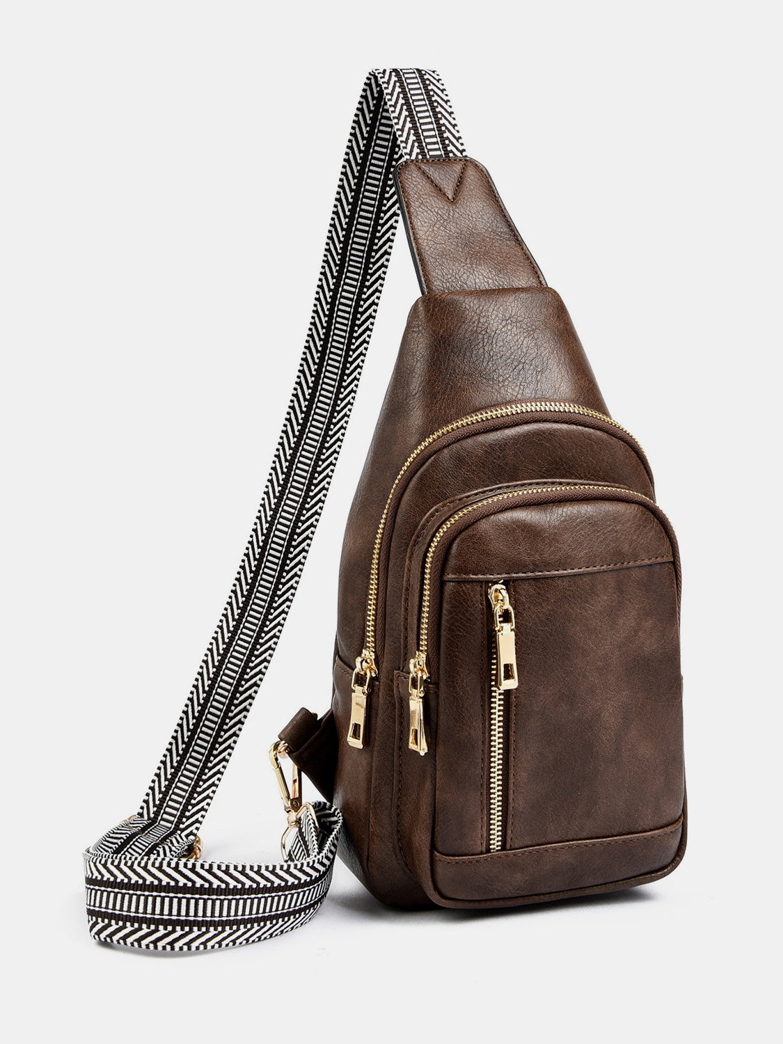 PU Leather Adjustable Strap Crossbody Bag - The Goddess Galleries
