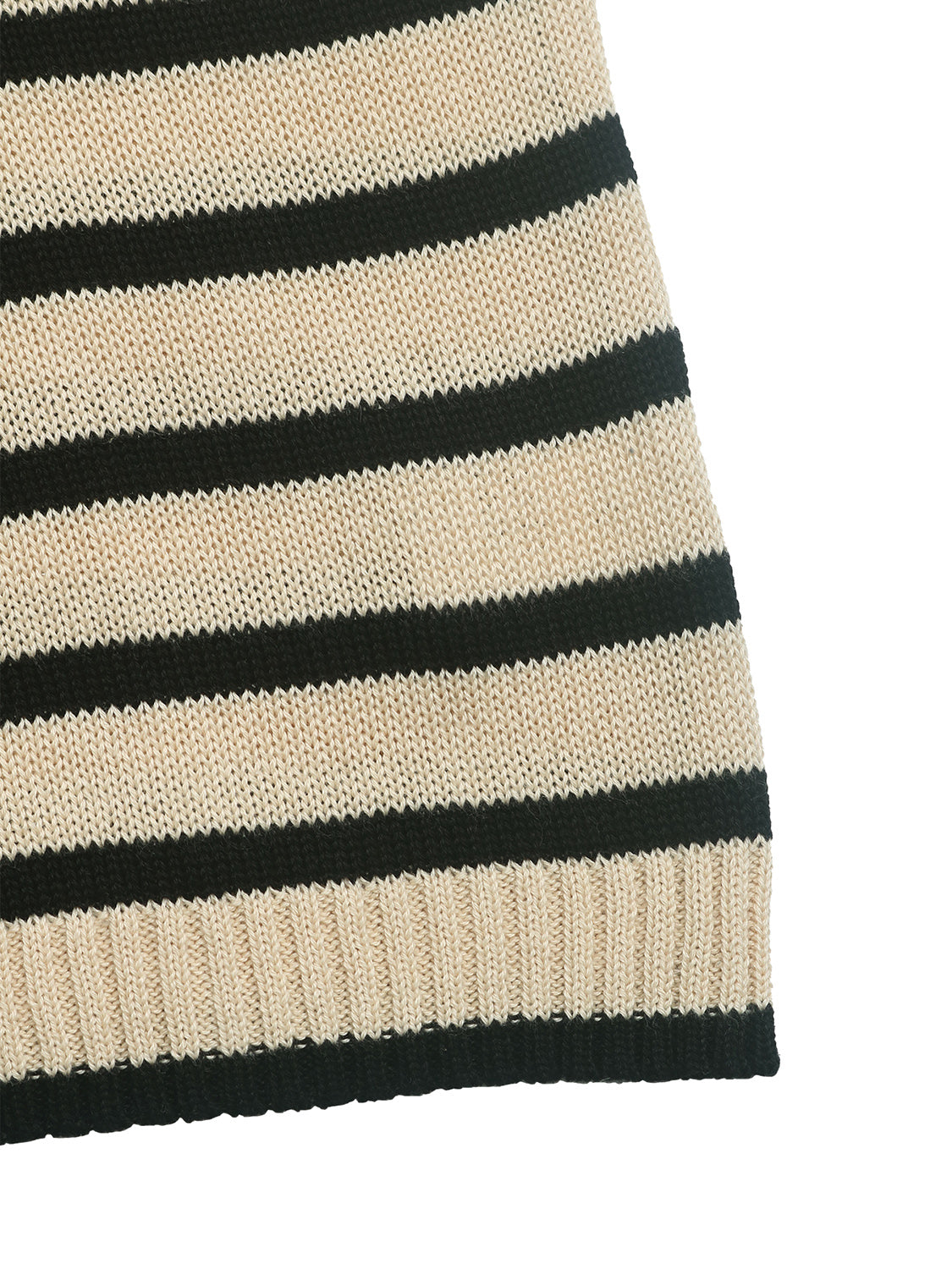 Perfee Striped Round Neck Long Sleeve Knit Top - The Goddess Galleries