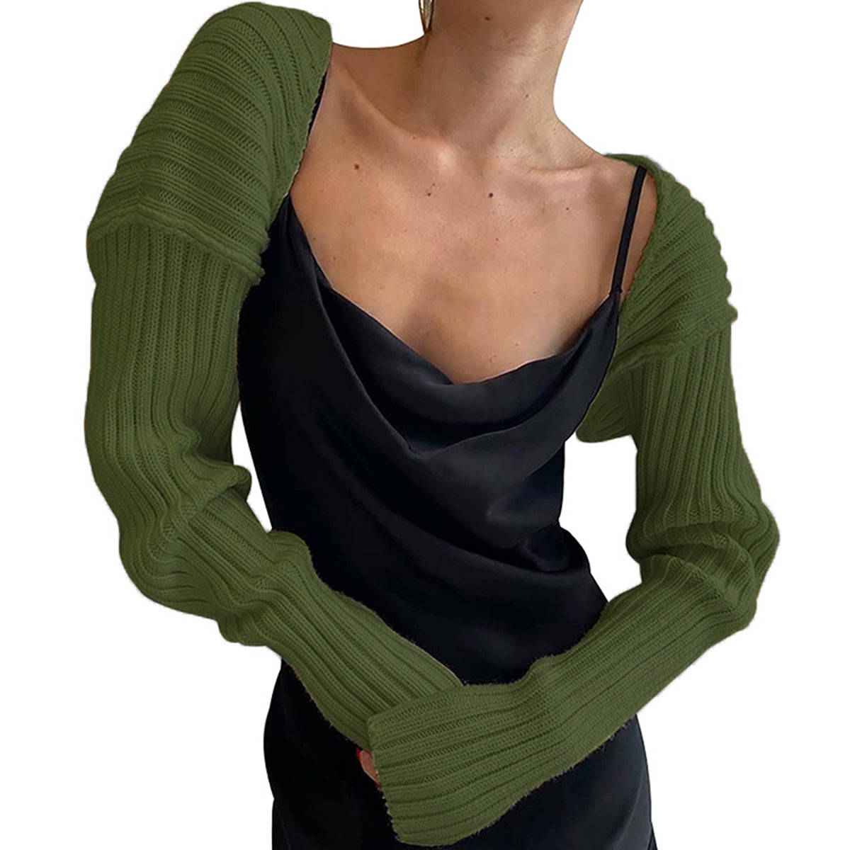 Long Sleeve Knit Bolero - The Goddess Galleries