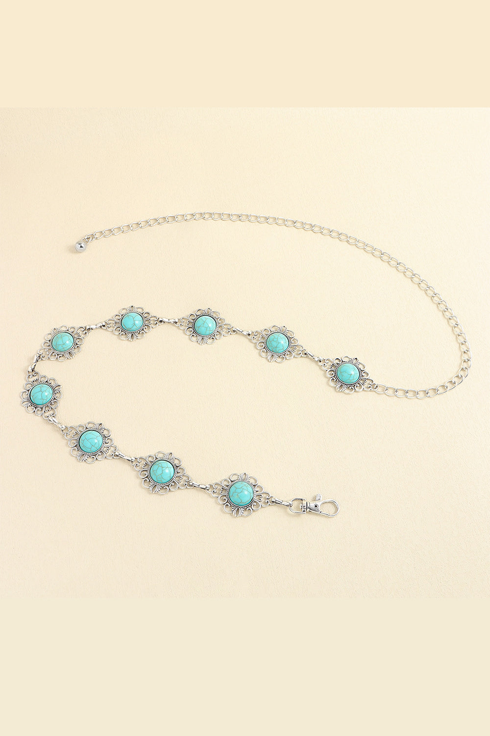 Vintage Turquoise Alloy Belt - The Goddess Galleries